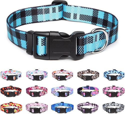 Adjustable nylon dog collar - nylon,