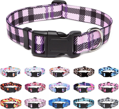 Adjustable nylon dog collar - nylon,