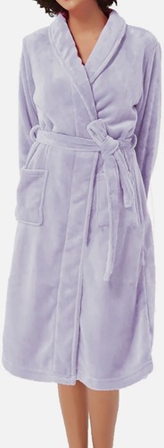 Ladies fleece dressing gown - fleece,