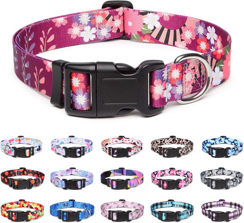 Adjustable nylon dog collar - adjustable,